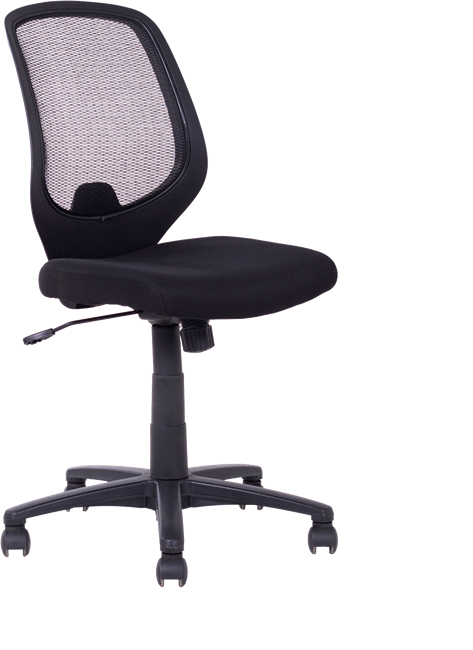 Ergo Typist Chair - Mesh Back - Black 